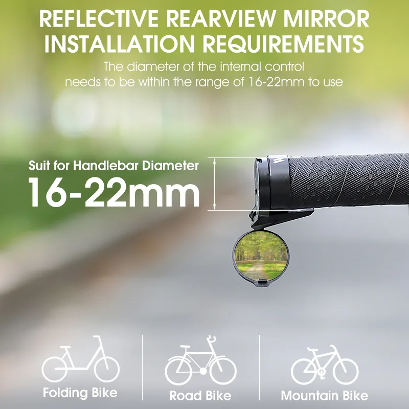 WEST BIKING 2 Buah Kaca Spion  - Mirror Handlebar Convex ulasan dan harga