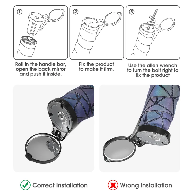 WEST BIKING 2 Buah Kaca Spion  - Mirror Handlebar Convex ulasan dan harga