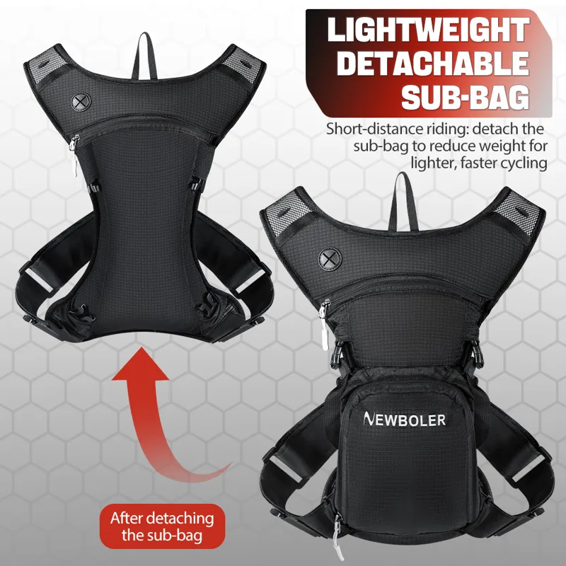 NEWBOLER 8L Paket Hidrasi Sepe - Cycling Commute Backpack ulasan dan harga