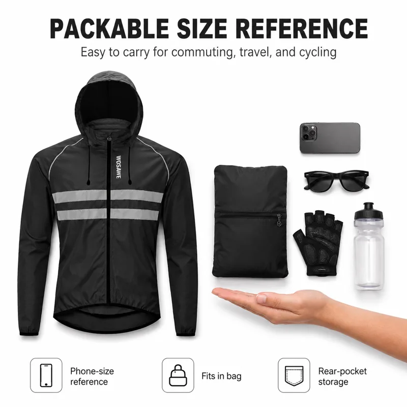 Jaket Sepeda Pria Reflektif An - Cycling Commute Jacket ulasan dan harga