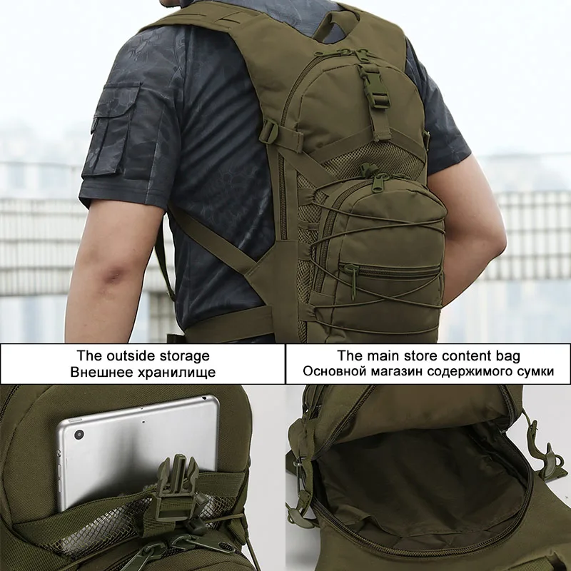Ransel taktis Molle 15L, tas p - Cycling Commute Backpack ulasan dan harga