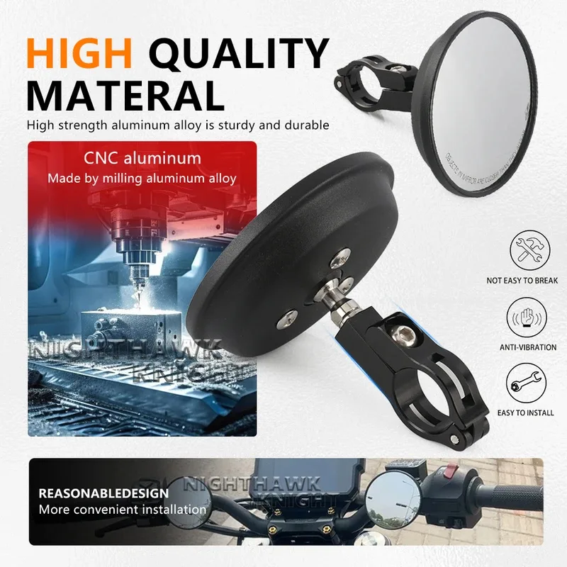 Untuk HONDA CB650R CB 650R CB  - Mirror Handlebar Convex ulasan dan harga