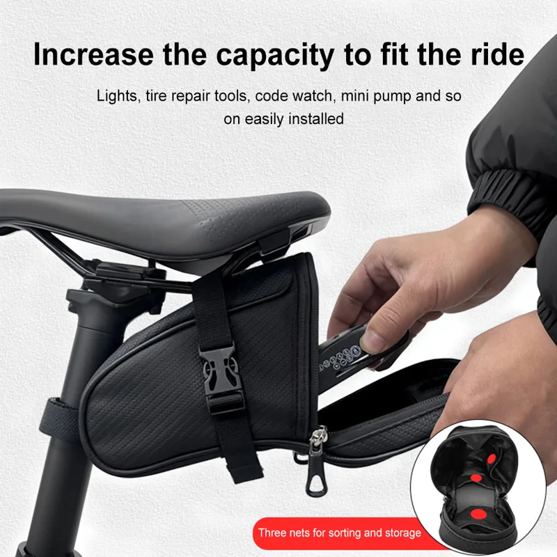 Tas Sadel Sepeda 1L Tas Ekor S - Saddle Bag Under Seat ulasan dan harga