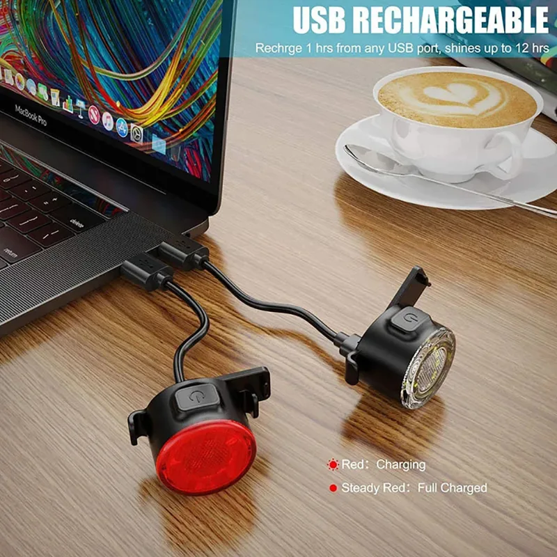 Set Lampu Sepeda LED Tahan Air - Bike Light Front Rear ulasan dan harga