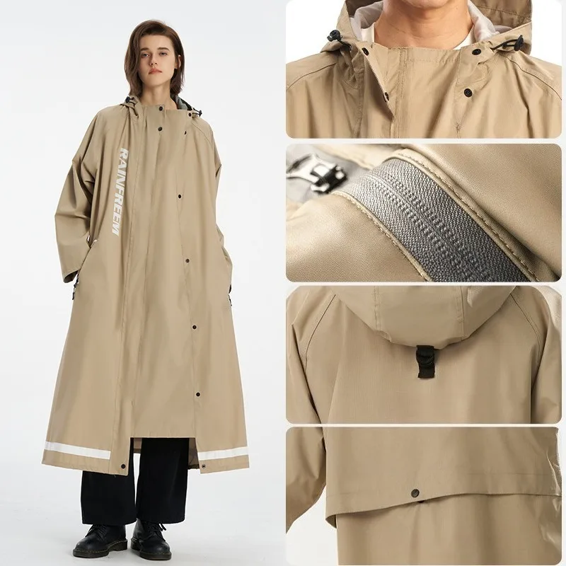 Jas Hujan Gaya Panjang Tunggal - Cycling Commuter Rain Gear ulasan dan harga