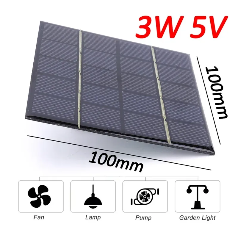 Panel surya 3W 5V papan surya  - Usb Charger Dynamo ulasan dan harga